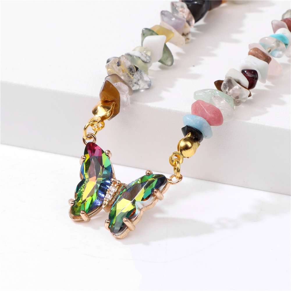 Fashion Geometric Artificial Crystal Agate Handmade Womenu0027S Sweater Chain 1 Piece