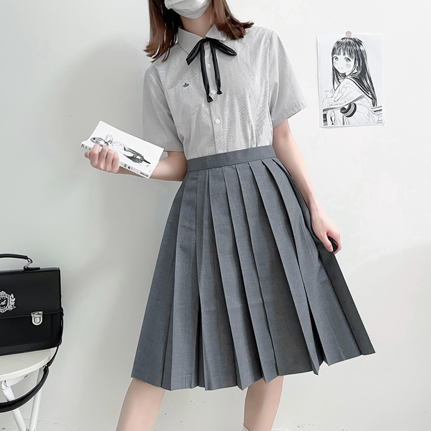 Gray [pleated skirt] 60cm