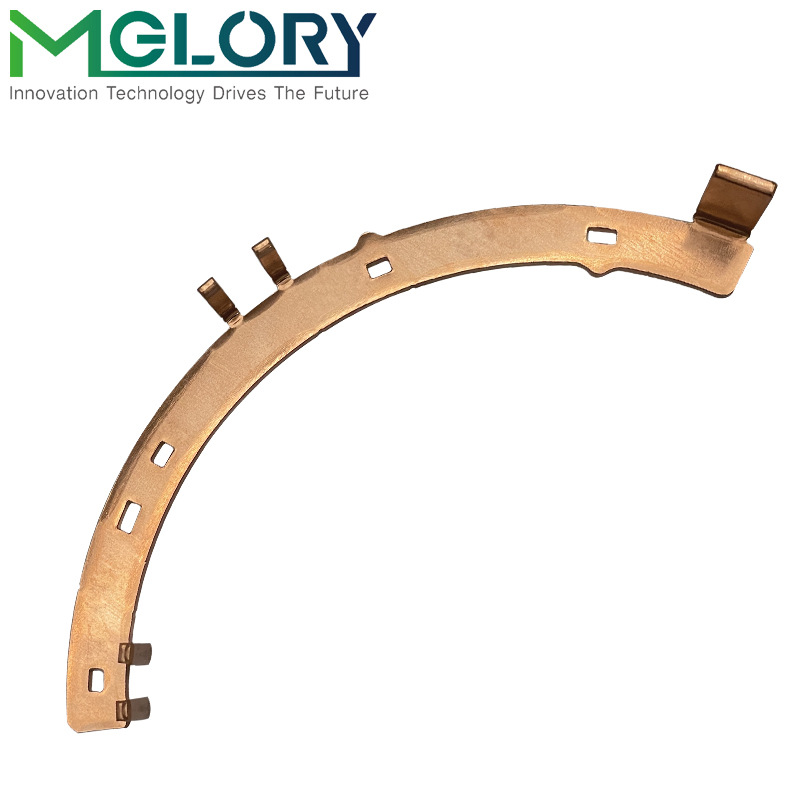 新能源汽车连接件 汽车锂电池硬铜排非标紫铜连接件冲压成型 铜排