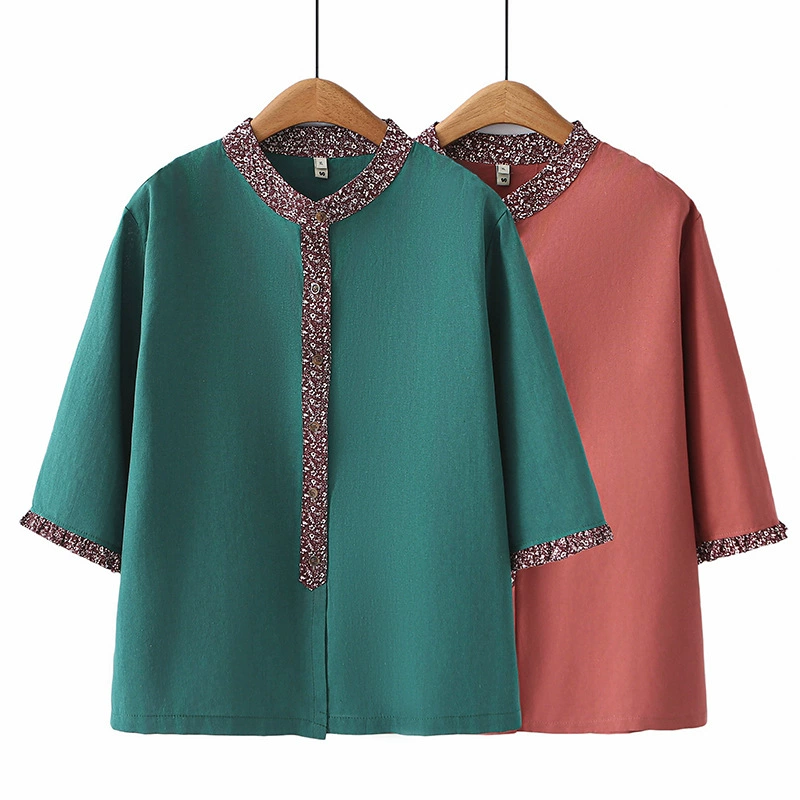 Летняя этническая рубашка, кардиган, большой размер, этнический стиль, цветочный принт, облегающий