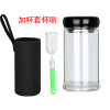 New single -layer glass glass -resistant thick bottom household office bubble tea cup advertisement cup water cup printing manufacturer direct sales