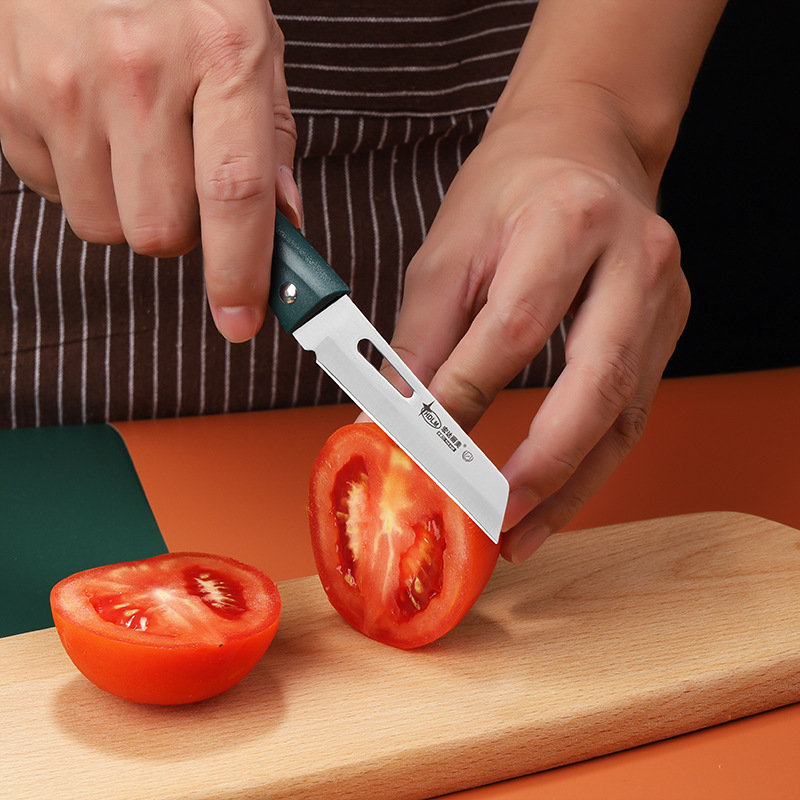 Hondali Meiji Stainless Steel Folding Small Knife Portable Fruit Peeler Knife Dorm Portable Household Fruit Knife