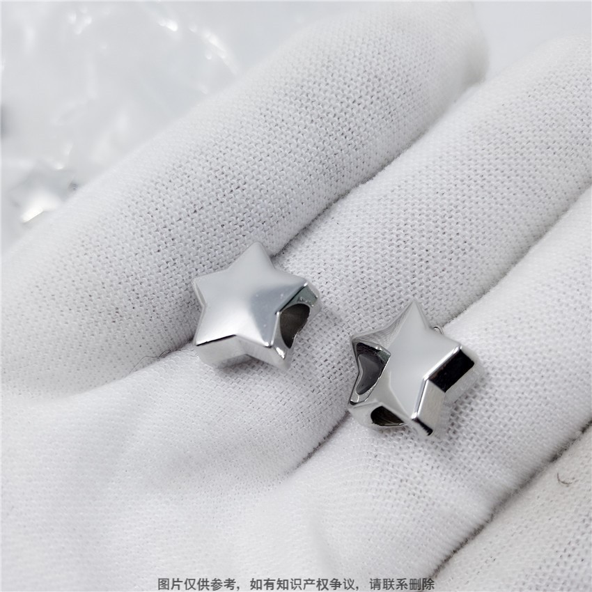 通芯发绳五角星星材料开模锌合金 可爱DIY15MM饰品定做发夹配件