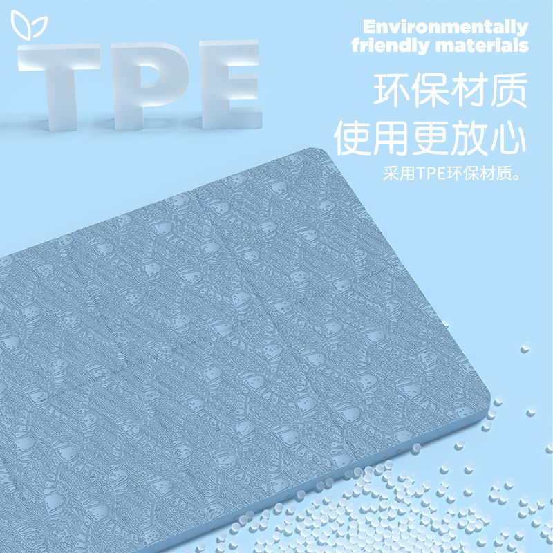 便携式可折叠瑜伽垫健身舞蹈午睡六折垫儿童午休垫家用防滑健身|undefined