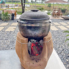 Nongjiale handmade clay stove charcoal stove hot pot small跨