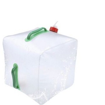 20L al aire libre plegable bolsa de agua de gran capacidad portátil contenedor de agua hervidor cubo de plástico equipo de camping suministros