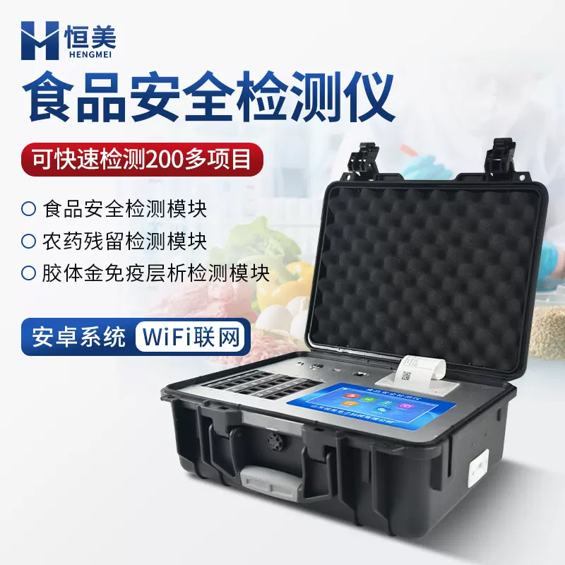 多功能食品安全检测仪果蔬肉类添加剂重金属农残分析快速检测设备