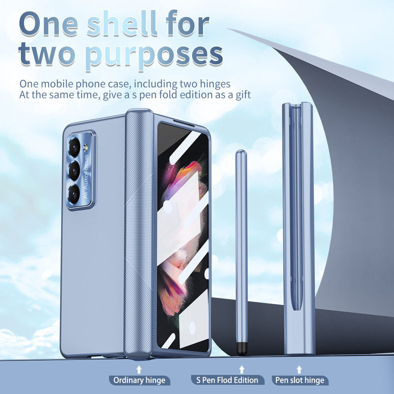 For Samsung Z fold6 mobile phone case magnetic attraction hinge shell film integrated metal lens fold5 anti-drop protective cover