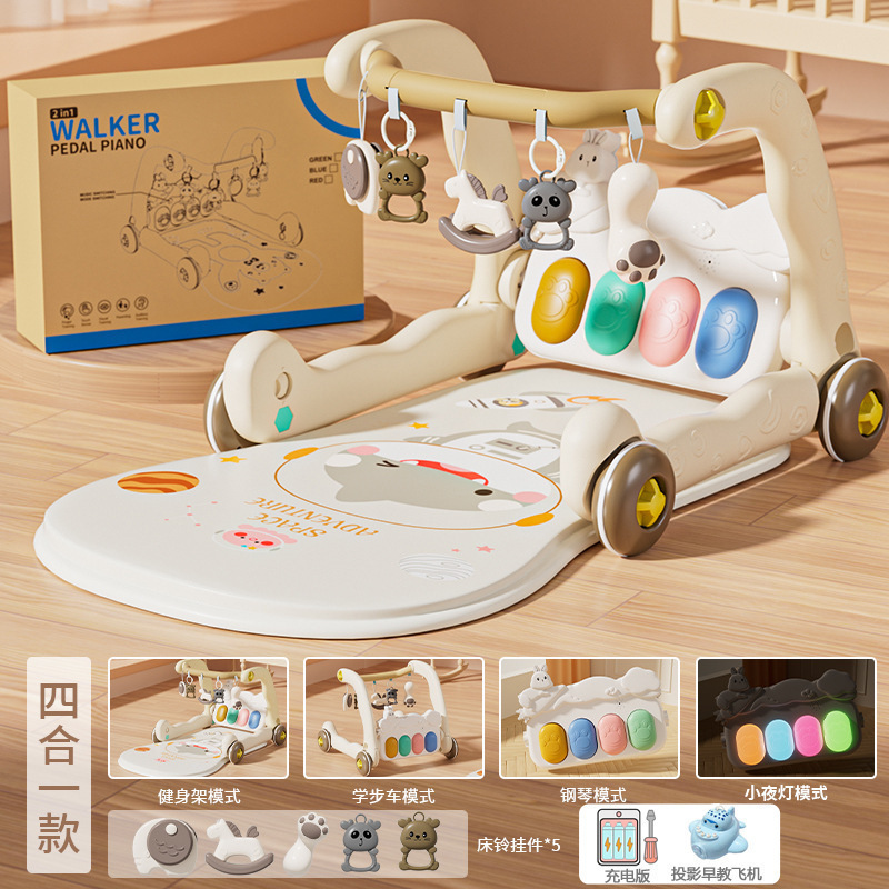 Piano pedal para bebés 0 - 1 años de edad caminante 3 meses 6 juguetes de regalo para recién nacidos 8