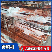 现货供应含铜量99.9%紫铜排 电工电力导电纯铜条 铜母线接地铜排