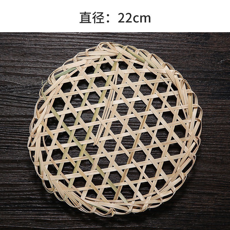 竹達網煮魚竹子竹編み竹網マット防粘砂鍋底網六角竹片防糊底|undefined