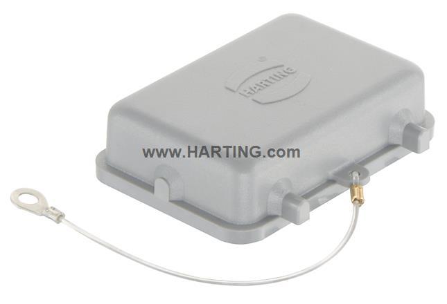 HARTING 浩亭 09200325408 32A 带固定绳 双锁扣 塑料保护盖