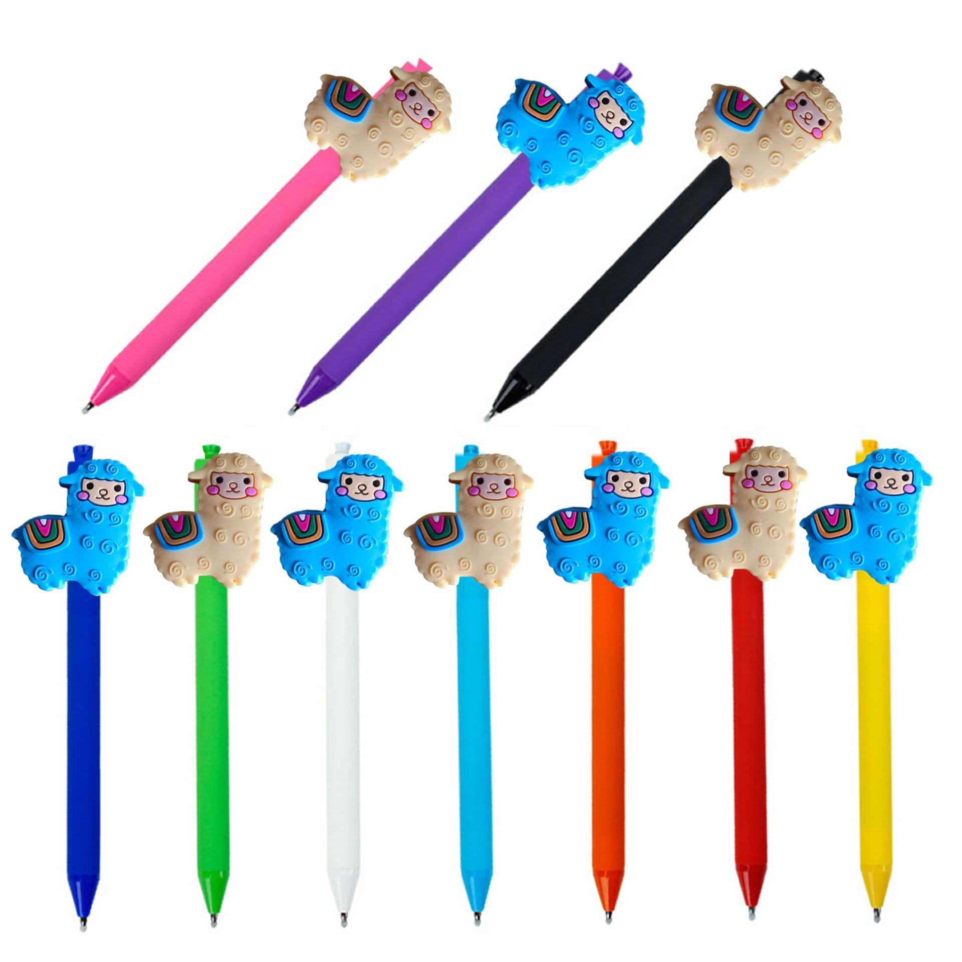 Alpaca serie de parches de color lápiz neutro temu oficina lápiz de firma escritura de tareas lápiz de bola práctico lindo