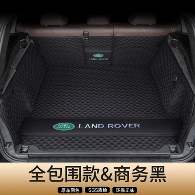 Discovery Sport, and Freelander Trunk Mats, Trunk Mat - genuine-leather-business-black-full-coverage-flat-lay-secure-fit-odor-free-land-rover-freelanderfreelander-imported