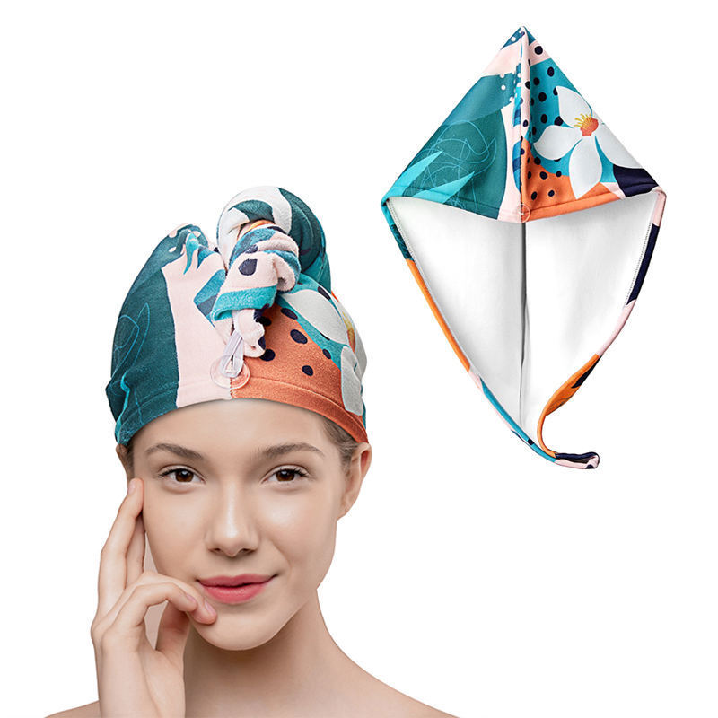 Custom Printed Design Personalized Microfiber Super Absorbent Quick-Dry Soft Magic Headscarf Towel Spa Women's