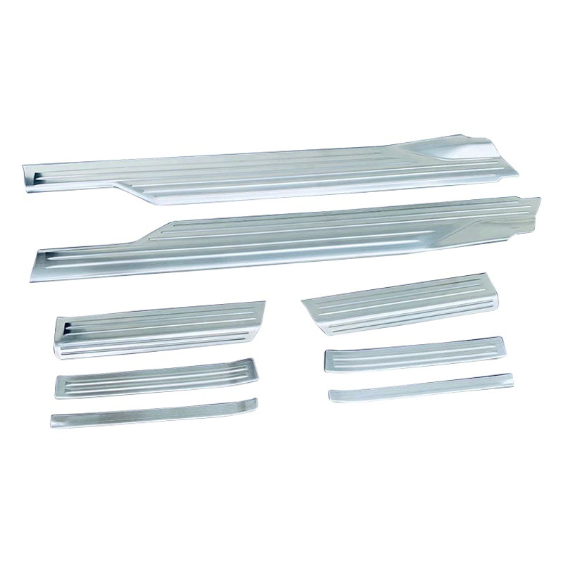 Adecuado para 22 pelo grande ATRAI puerta exterior alféizar bienvenida pedal puerta de acero inoxidable alféizar decorativo brillante tira parche