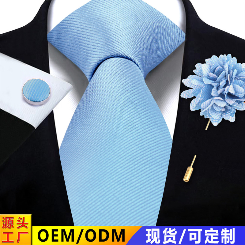 Men's Business Tie Pocket Towel Brooch suit Wedding Ceremony Banquet Suit Accessories Pure wine red Striped Tie Men's Business Tie Pocket Towel Brooch suit Wedding Ceremony Banquet Suit Accessories Pure wine red Striped Tie
