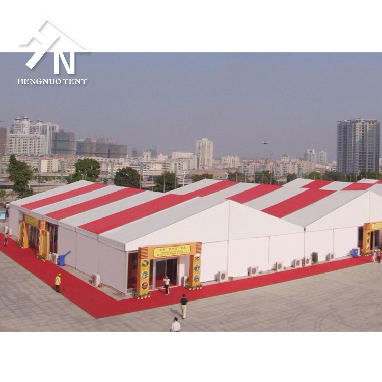 展览帐篷商场活动临时大棚铝合金框架可反复装卸展销篷房广州工厂