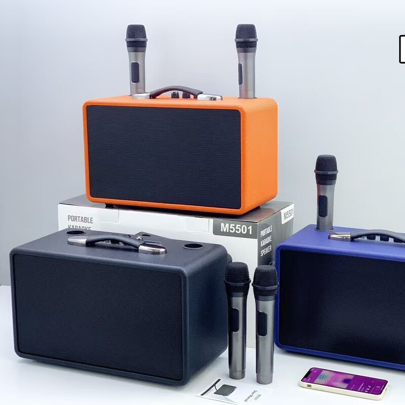 M5501携帯bluetoothスピーカーダブル5インチ低音スピーカー携帯広場舞カード音響ダブル無線マイク|undefined