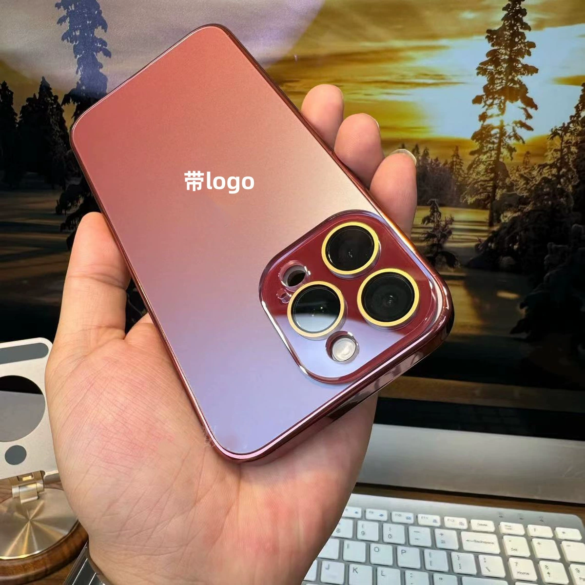 Матовый чехол для iPhone 15, совместимый с Apple, акриловый защитный чехол (15 Pro Max)