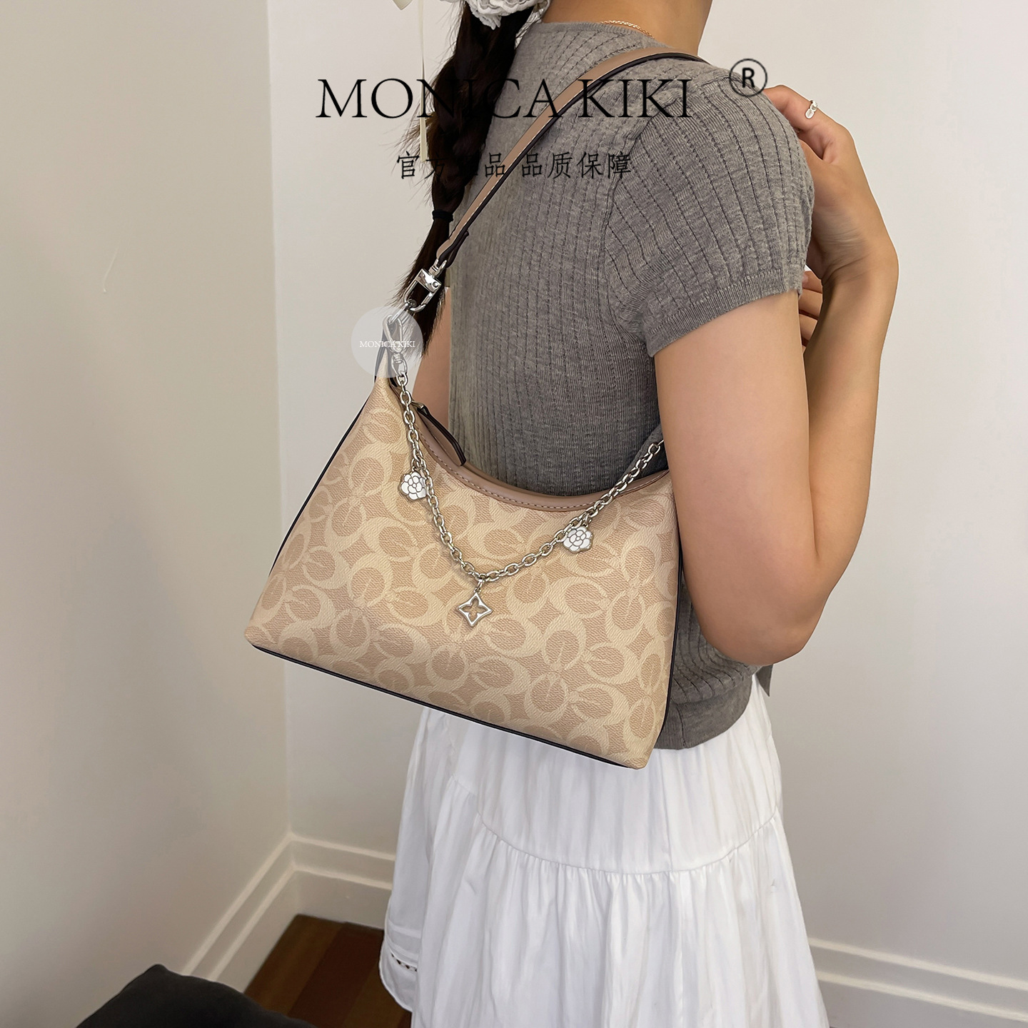 Cross-Border Koujia Laurei19 Mini Small Hobo Shoulder Handbag Crossbody Women's Bag 26 New Model High-Quality Drum-Style Bag