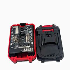 マキタ 18650 サイドライトハイエンドゴムカバーパッケージ、21V ハイパワー保護プレートと厚いゴムカバーパッケージを備えています。