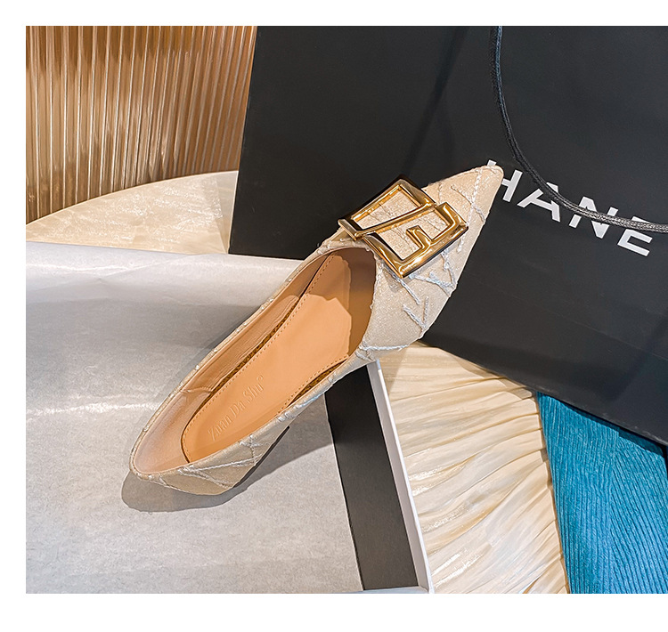 Spitze Einzelschuhe für Damen 2023 Frühling und Winter neue vielseitige Abendschuhe mit flachen Sohlen, Fee, große Damenschuhe_voghion.com