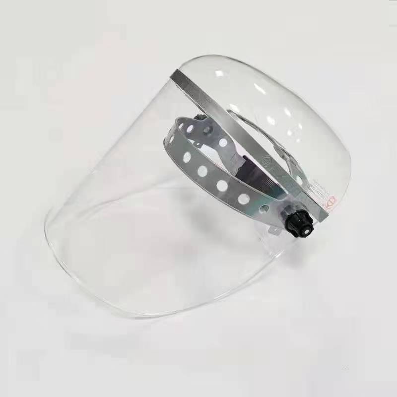 Plexiglas visor head-mounted heat shield anti-chemical laboratory factory construction site protective face shield