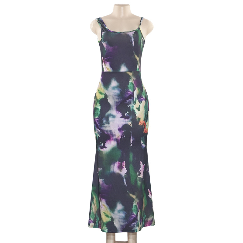 196g Weight Maxi Long Dress Dress Length Type Sleeveless Sleeve Length Sheath Dress Dresses Type Sleeveless Sleeve Type Polyester, Milk Fiber Fabric Type High Waist Waist Line Holiday Occasion U Neck Neckline Regular Fit Fit Type Color Block Pattern 2025 Spring and Summer Season Women's Gender Streetwear Style Wholesale Women's Streetwear Color Block Holiday U Neck Sleeveless Sheath Dress 8