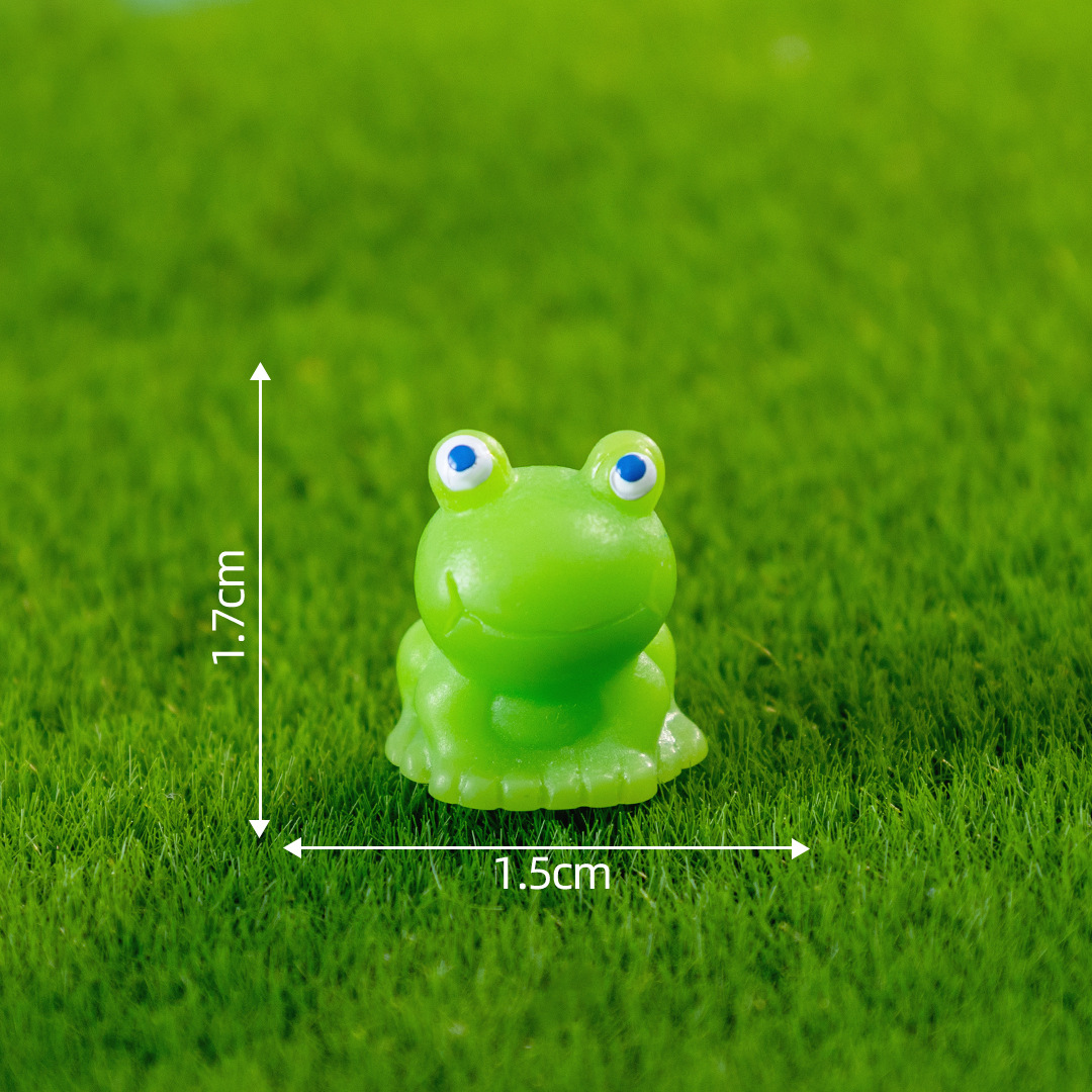 Ếch xanh nhám mini dễ thương, tiểu cảnh rêu phụ kiện trang trí bàn làm việc cute (z-CJ-502)