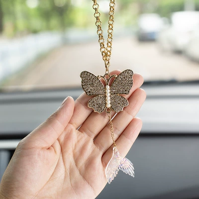 Small Fresh Pearl Butterfly Fish: Car hanging