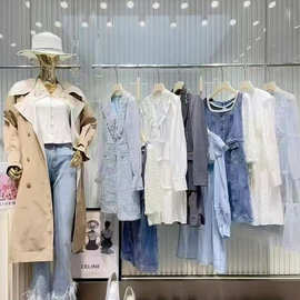 25秋HOURI海蕾琳复古气质连衣裙上衣裤子直播实体撤柜品牌折扣货