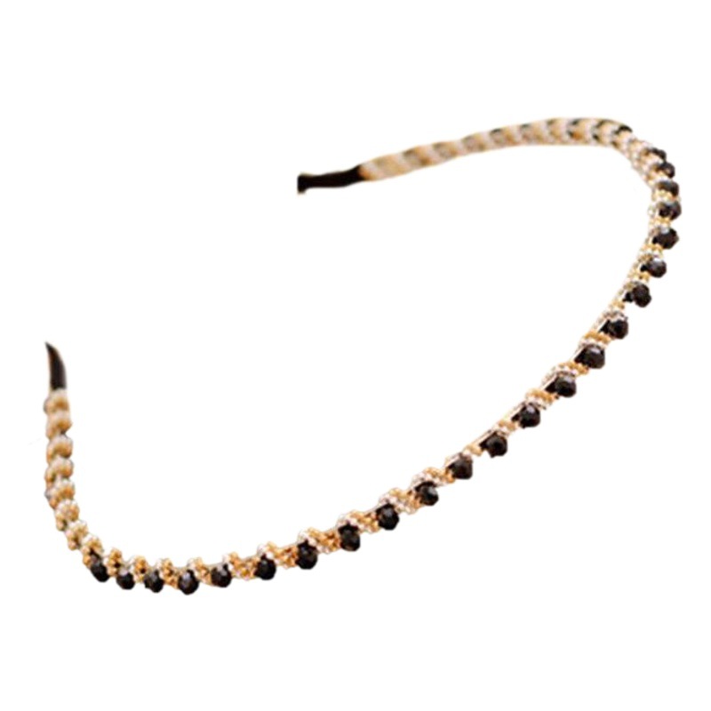 Corea del Sur moda cristal diadema adulto pelo simple presionando antideslizante horquilla temperamento rhinestone cabeza de las mujeres grutas diadema al por mayor