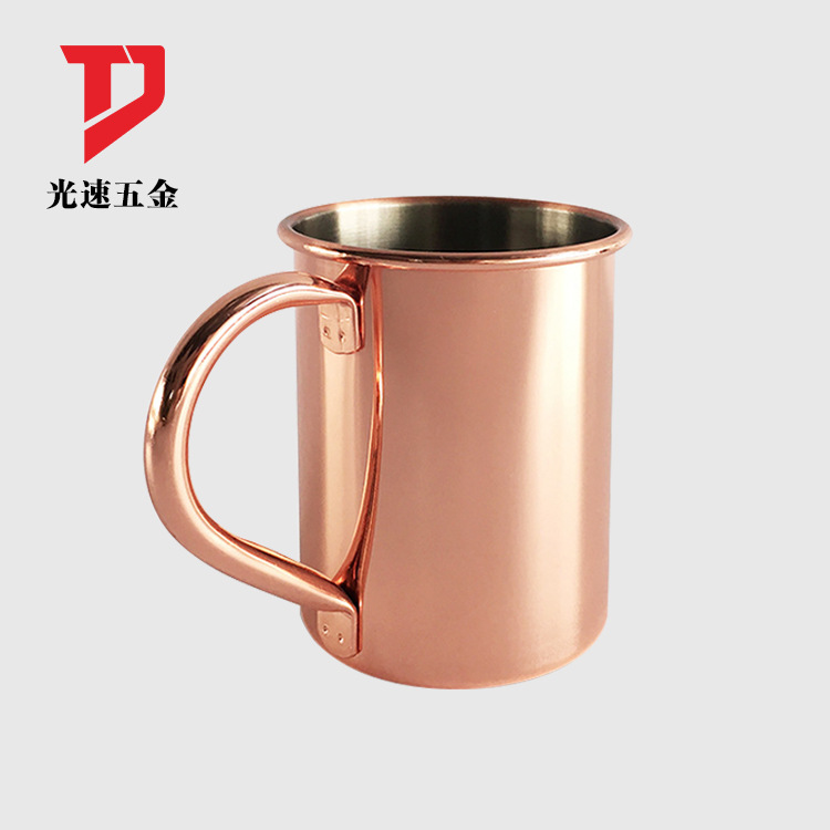 Acero inoxidable taza directa de fábrica Europea simple creativo café con mango cerveza Leche