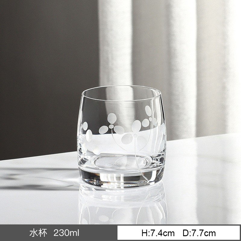 Tazas de cristal checas para el hogar esmerilado tazas de vino rojo tazas de borgoña talladas tazas hechas a mano tazas de vino creativas