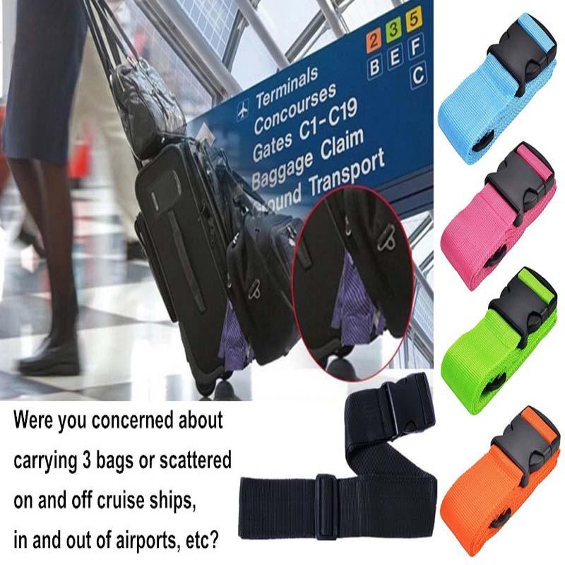 多功能绑带插扣行李箱出门旅行箱捆绑带户外行李打包带货物捆扎固