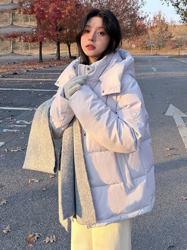 短款羽绒棉服女冬季2025年新款小个子宽松棉衣面包服加厚棉袄外套|undefined