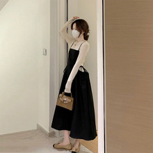 6743秋季气质轻熟风套装新款女森女系别致设计上衣吊带裙两件套