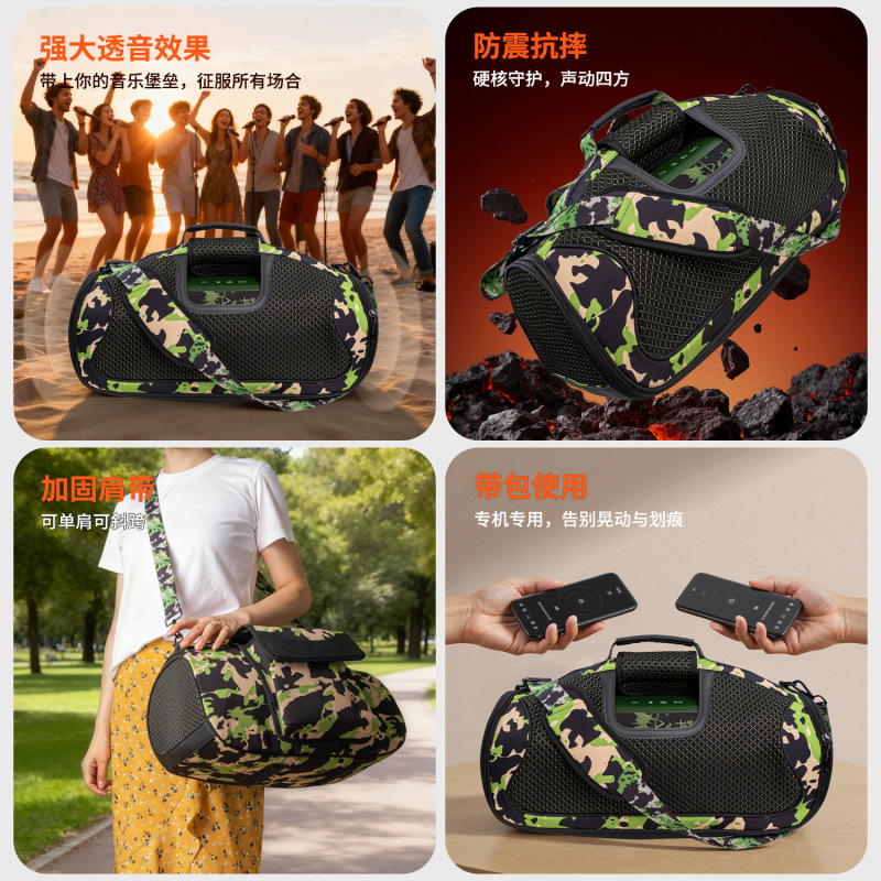 适用JBL音响BOOMBOX3收纳包战神4代便携收纳盒户外透音软包保护套|undefined