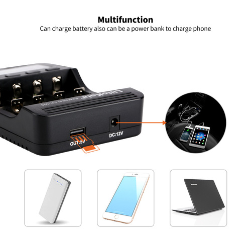 LiitoKala Lii-500 18650 Lithium Battery Charger with LCD Display