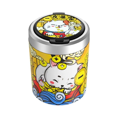 Interior Ashtray with Lid for — Car ashtray - get-rich-overnight-stainless-steel-liner