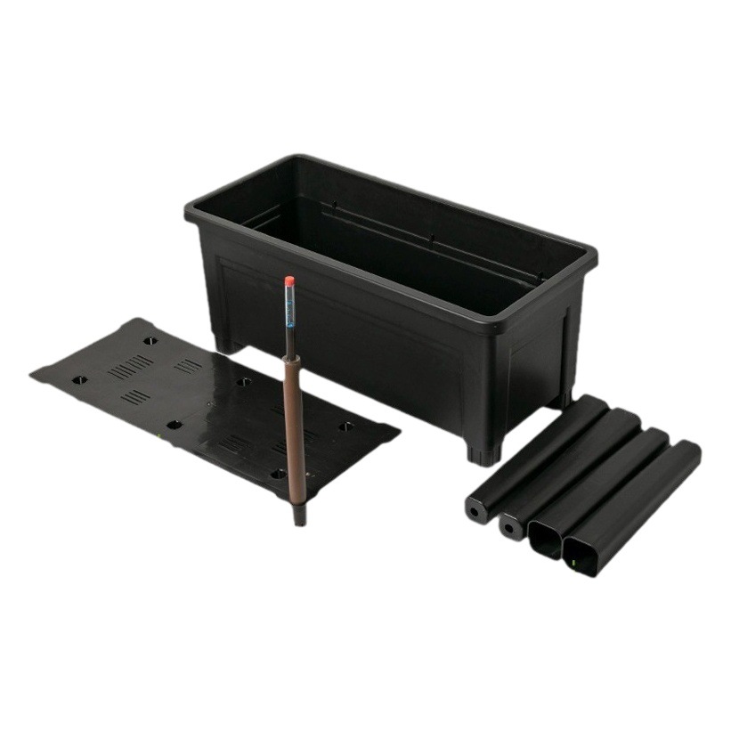 Maceta Rectangular Autoabsorbente para Balcón y Jardín, Plástico Multifuncional