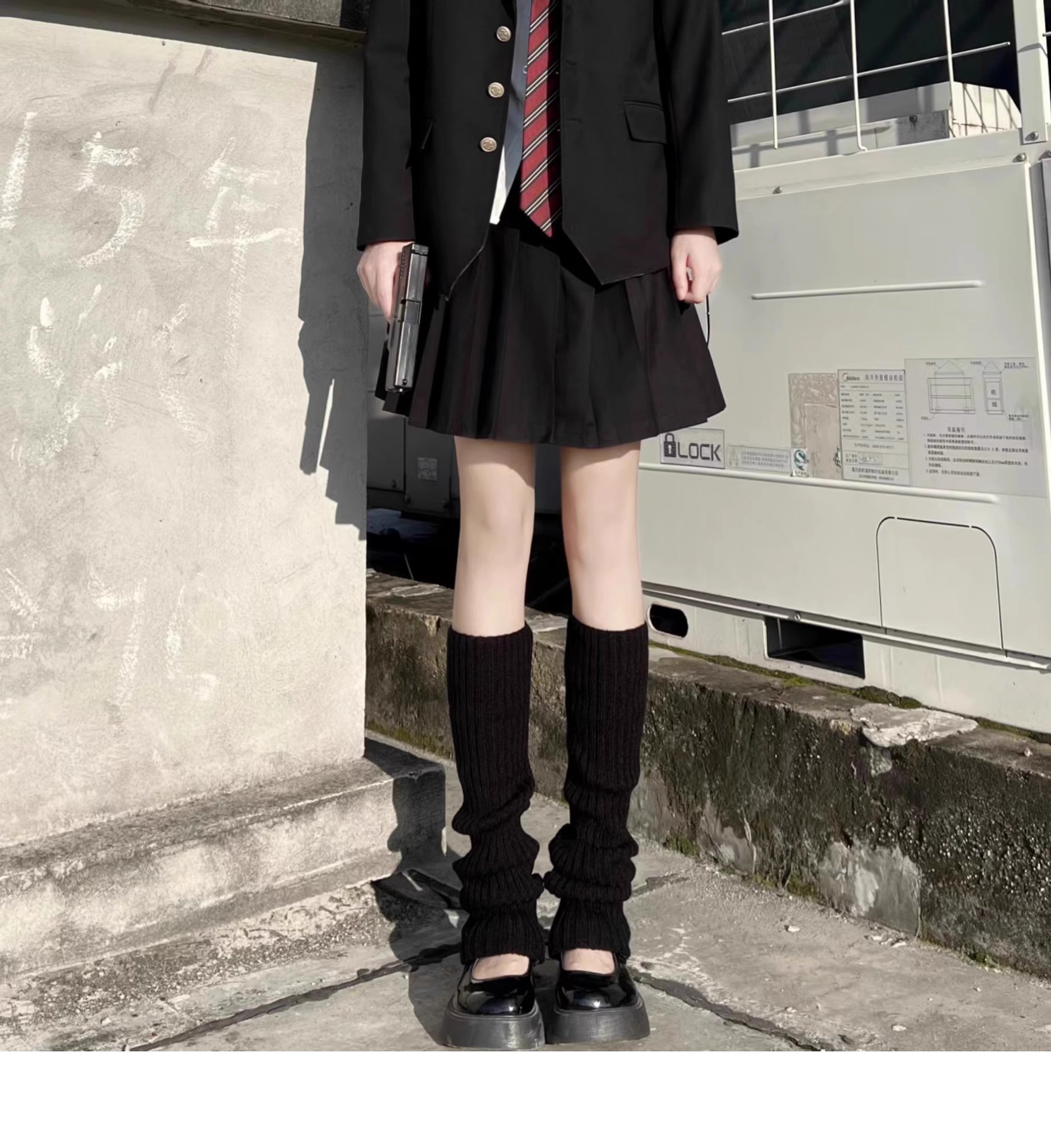 Calzini lavorati a maglia Calzini caldi a metà tubo Autunno/Inverno Calzini alti fino alle gambe Y2K Calzini Spice Preppy Pile per donna_voghion.com