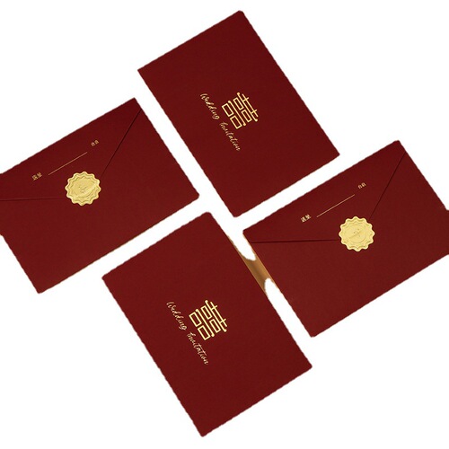 Wholesale invitation for marriage, wedding invitation, Chinese wedding invitation, creative wedding invitation for newlyweds, wedding banquet invitation, high-end wedding planning supplies