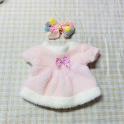 Кукла, платье, юбка, 30 см, с маленькими мишками, детская одежда