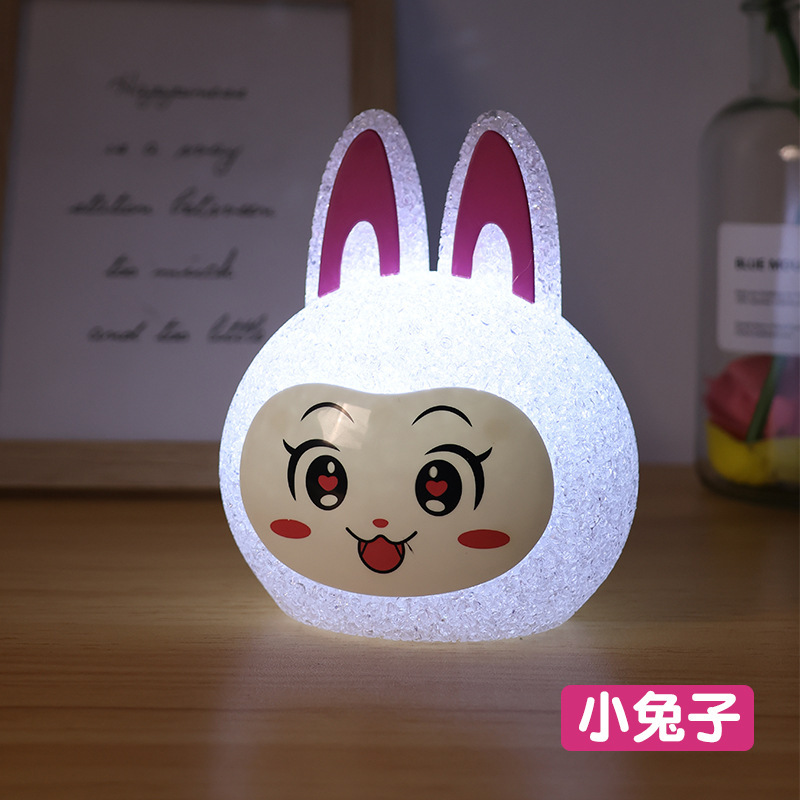 跨境桌面摆件小夜灯发光卡通可爱创意小台灯摆件立体公仔阅读灯|undefined