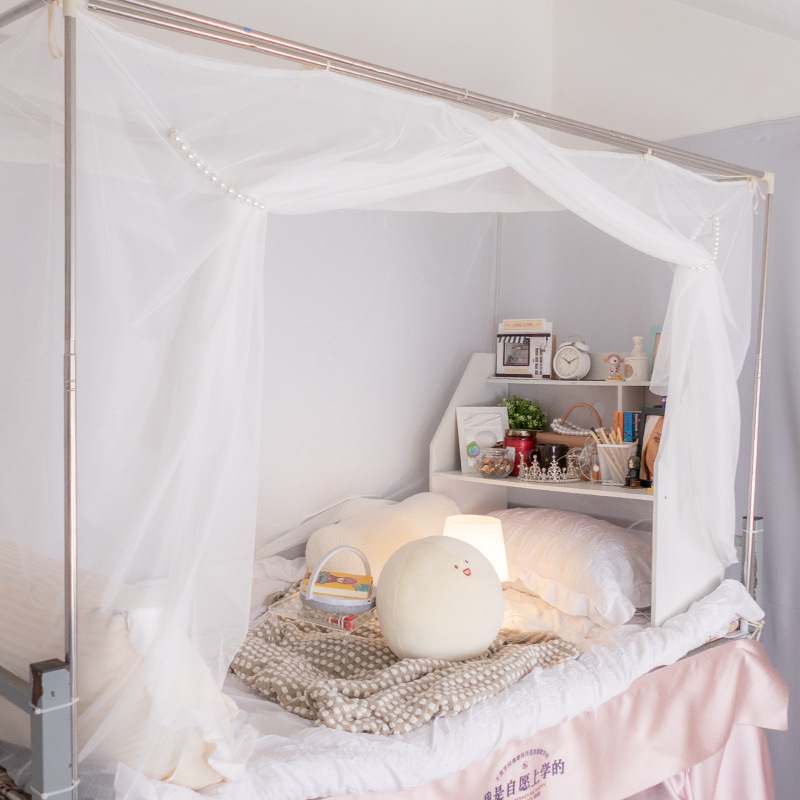 Mosquito Net Curtains for Student Dormitories 2024 New Model, Home Use, No Installation Required, Bed Curtains for Upper Bunk Beds in Dormitories, School Use