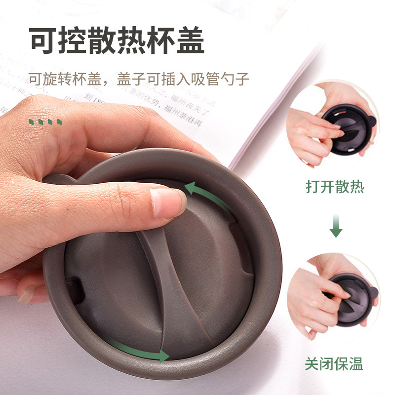 Snoopy 304 taza de acero inoxidable con aislamiento creativo beber taza de café con tapa Oficina taza de té DIY