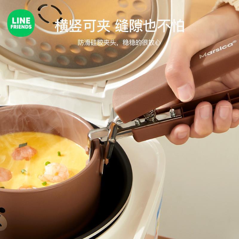 調理器具家庭用ボウルクリップパーマ防止クリップキッチン多機能トレイトレイクリップ滑り止めパーマ防止手袋挟みボウル|undefined