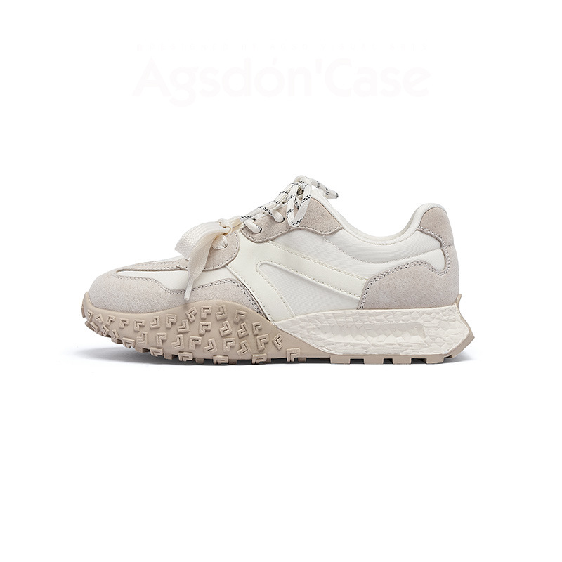 Zapatos deportivos de Augu Shi Deng Gump para mujeres 2026 primavera nuevos zapatos de entrenamiento blancos casuales ligeros zapatos de suela gruesa